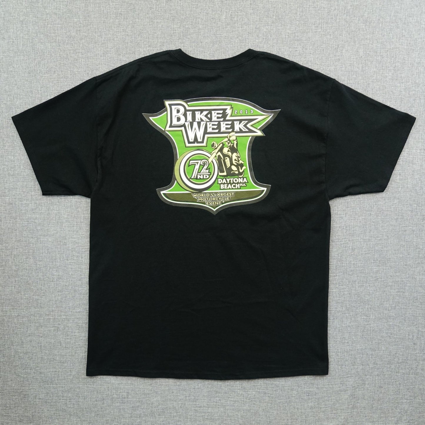 Daytona Beach Bike Week 2013 Black Motorcycle Rally Tee – Size XL