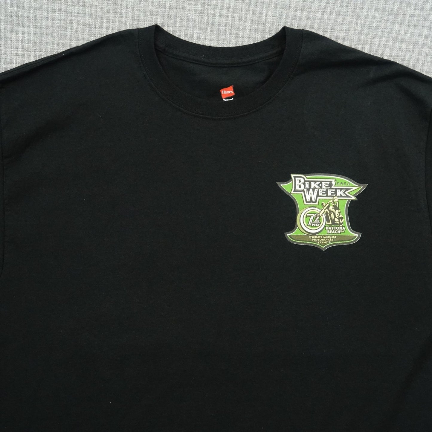 Daytona Beach Bike Week 2013 Black Motorcycle Rally Tee – Size XL