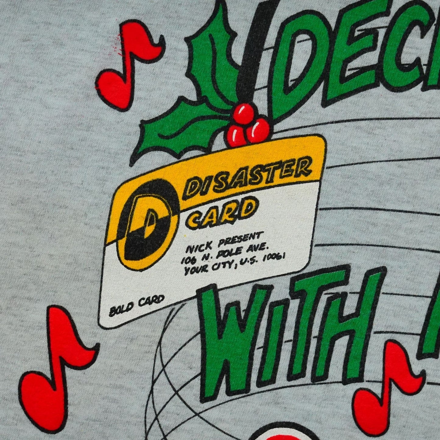 Vintage 90s Funny Christmas Tee - Size Small