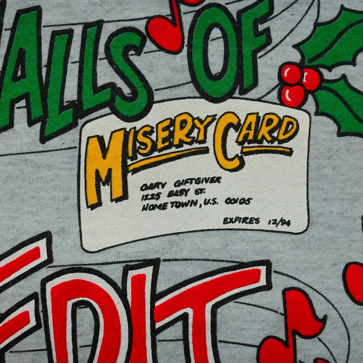 Vintage 90s Funny Christmas Tee - Size Small