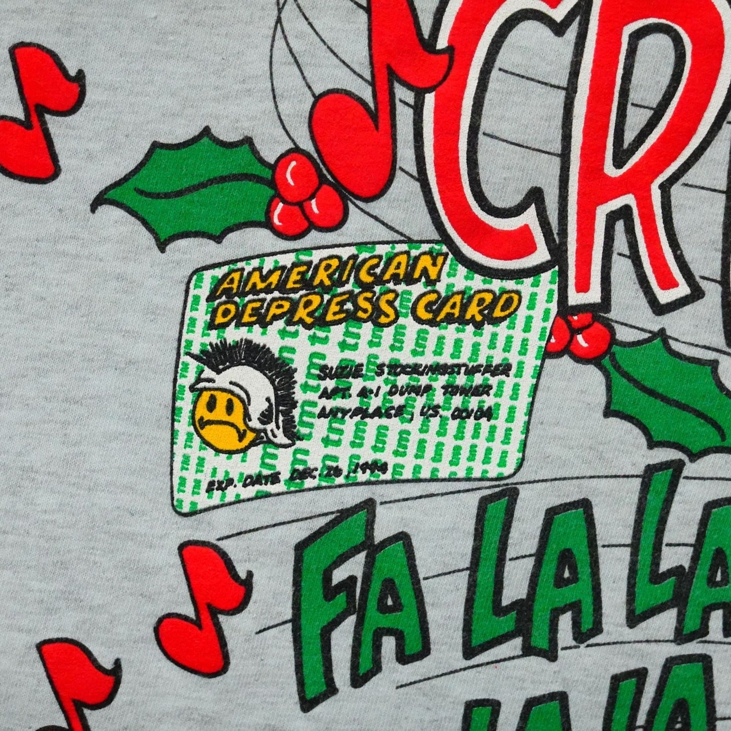 Vintage 90s Funny Christmas Tee - Size Small