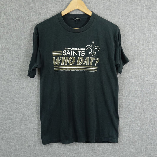 Vintage Early 90's New Orleans Saints Who Dat Tee - Size Small