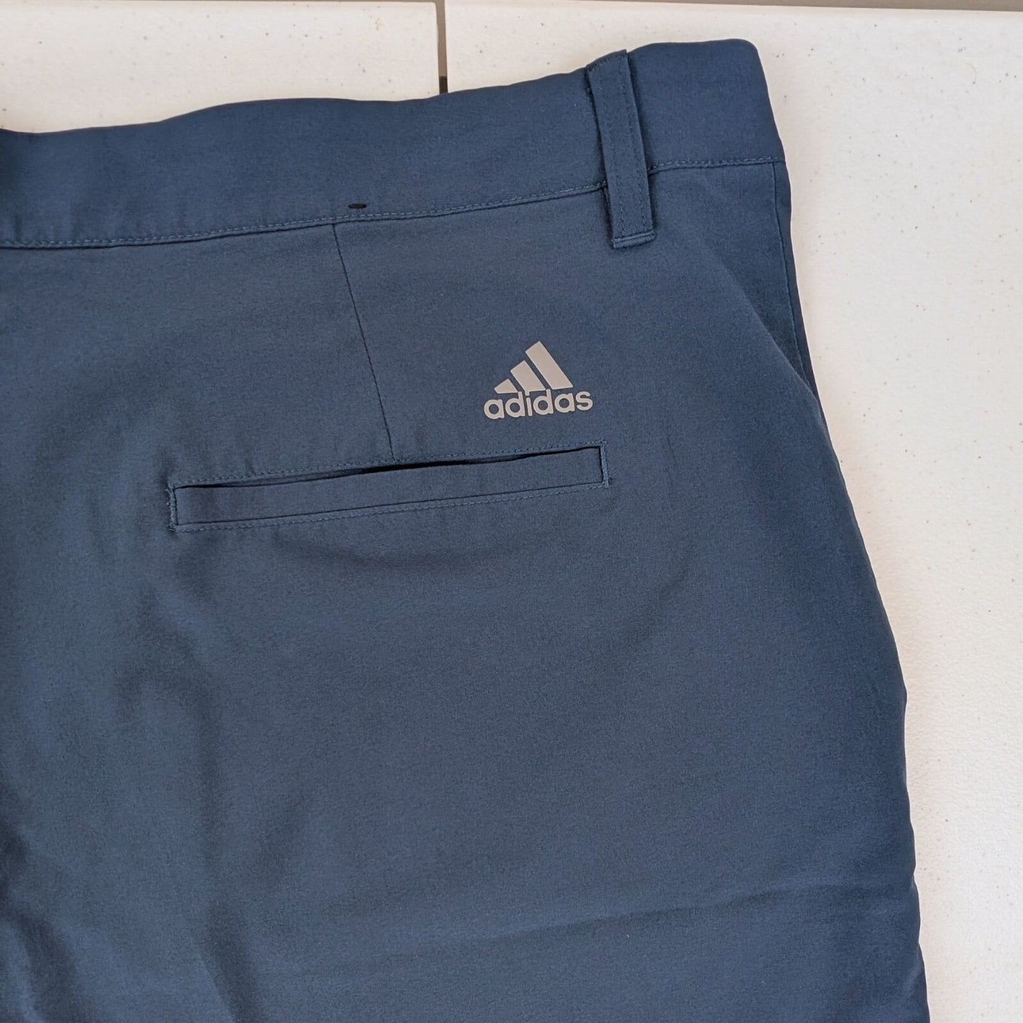 Adidas Golf Shorts Men’s Size 42 Navy Blue Primegreen Stretch Active Performance