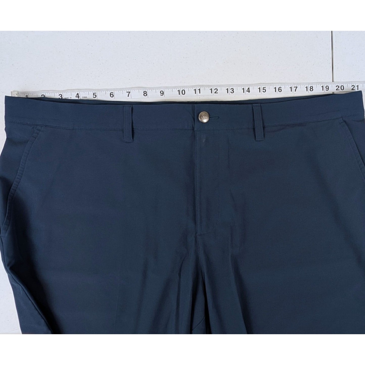 Adidas Golf Shorts Men’s Size 42 Navy Blue Primegreen Stretch Active Performance