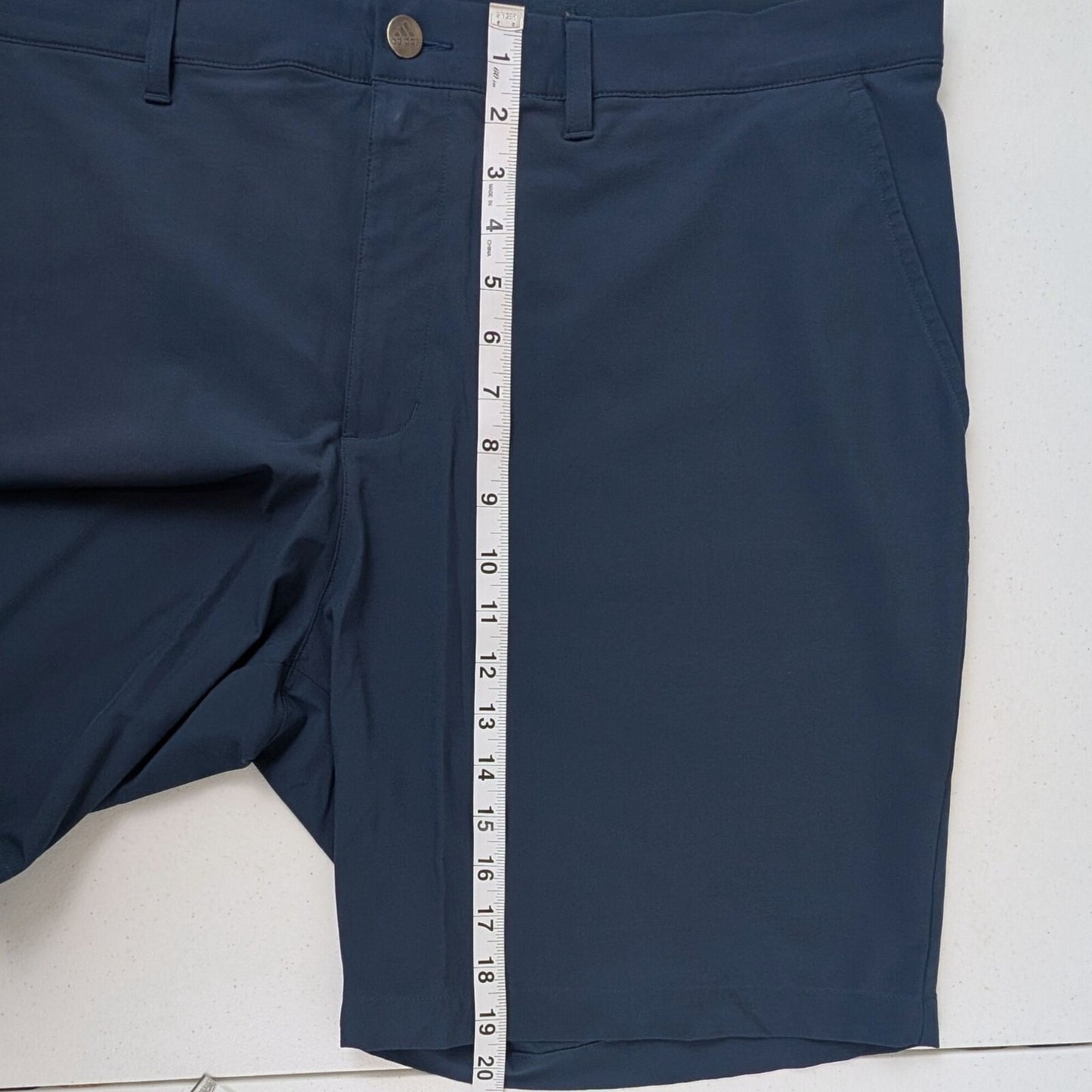Adidas Golf Shorts Men’s Size 42 Navy Blue Primegreen Stretch Active Performance