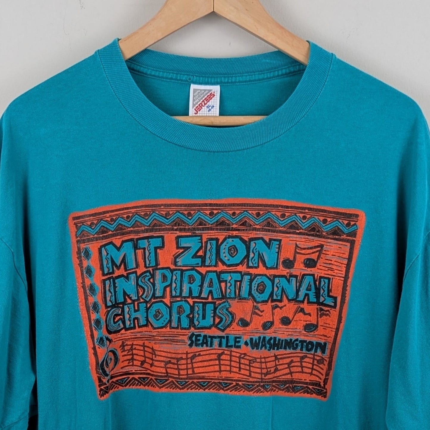 Vintage 90s Mt. Zion Gospel Choir Seattle T-Shirt - Size XL