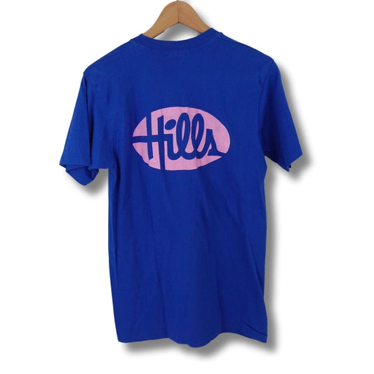 Vintage Marathon T-Shirt Blue 1988 YMCA JFK Run Olean New York 4K Size Small