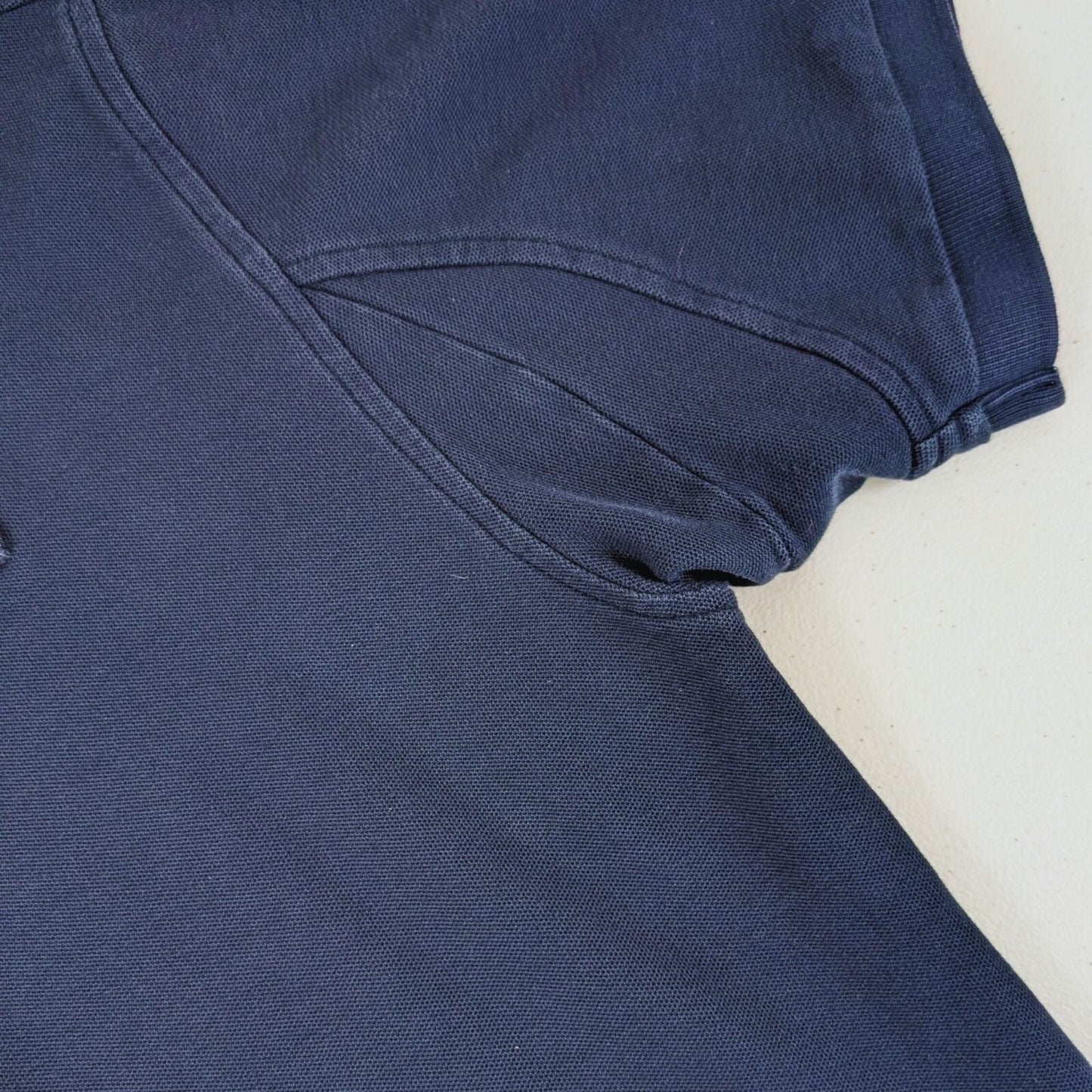 Orvis Men’s Polo Shirt Size Large Navy Blue 100% Cotton Fly Logo Made in Peru