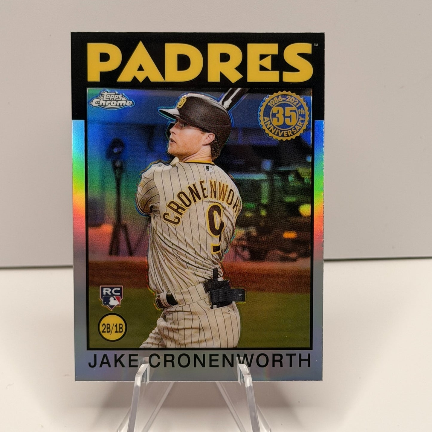 2021 Topps Chrome - 1986 Topps Baseball Jake Cronenworth Refractor #86BC-18 (RC)