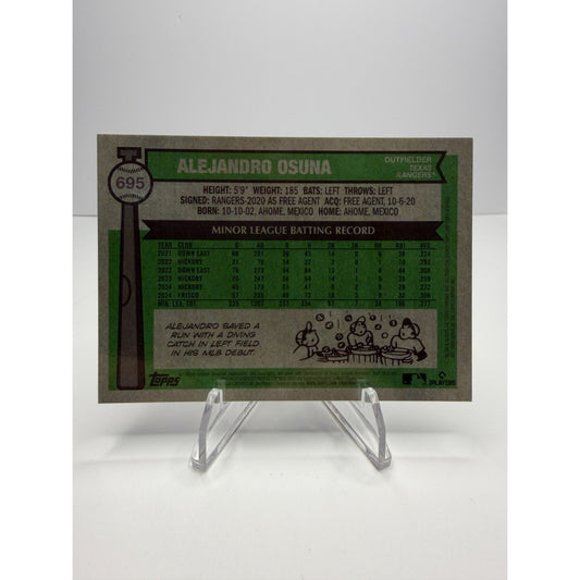 2025 Topps Heritage - Alejandro Osuna (RC) #695