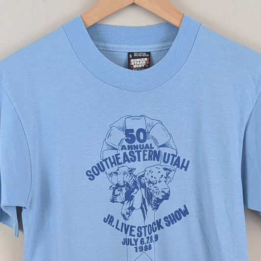 Vintage 1988 Southeastern Utah Livestock Show Tee - Size Small