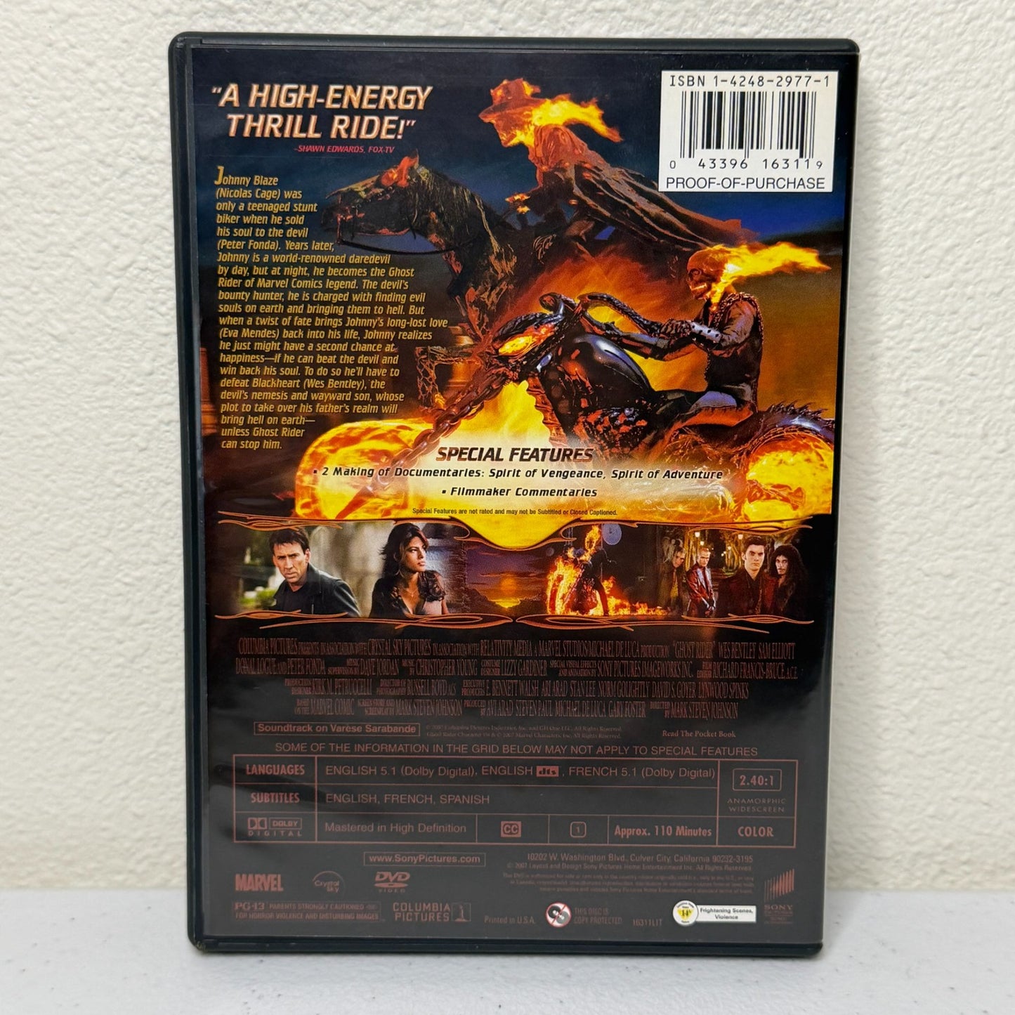 Ghost Rider (DVD, 2007) Widescreen Edition