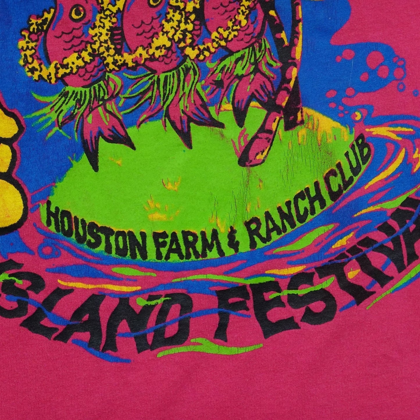 Vintage 1997 Houston Ranch Club SEAS Festival Tee – Size L