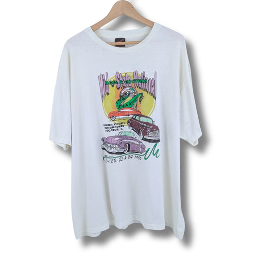 Vintage 1990 Rod & Custom Car Show Tee - Size 3XL