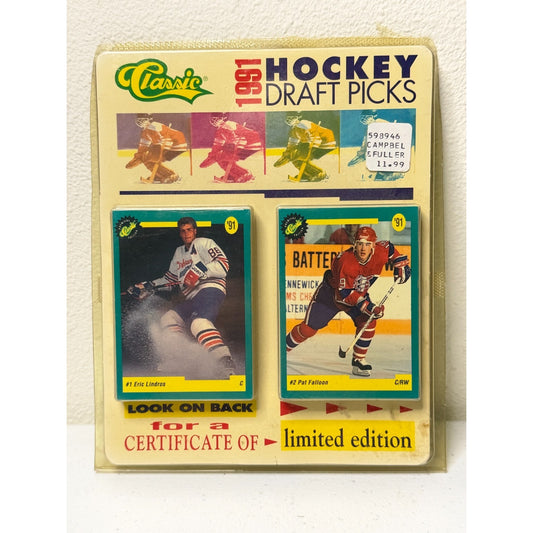 Classic 1991 NHL Draft Picks 50 Card Complete Set w/Certificate - Factory Sealed