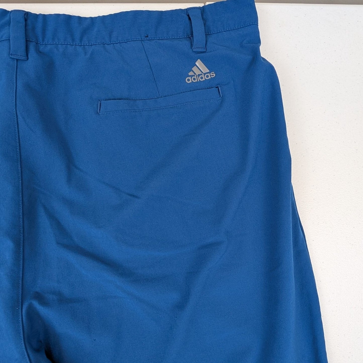 Adidas Golf Shorts Men's 40 Blue Stretch Lightweight Activewear Performance