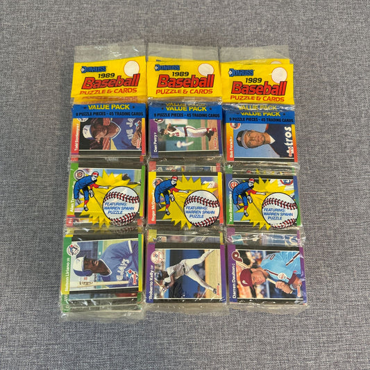 1989 Donruss Baseball Rack Pack Lot (38) Equiv to 114 Hobby Packs *READ