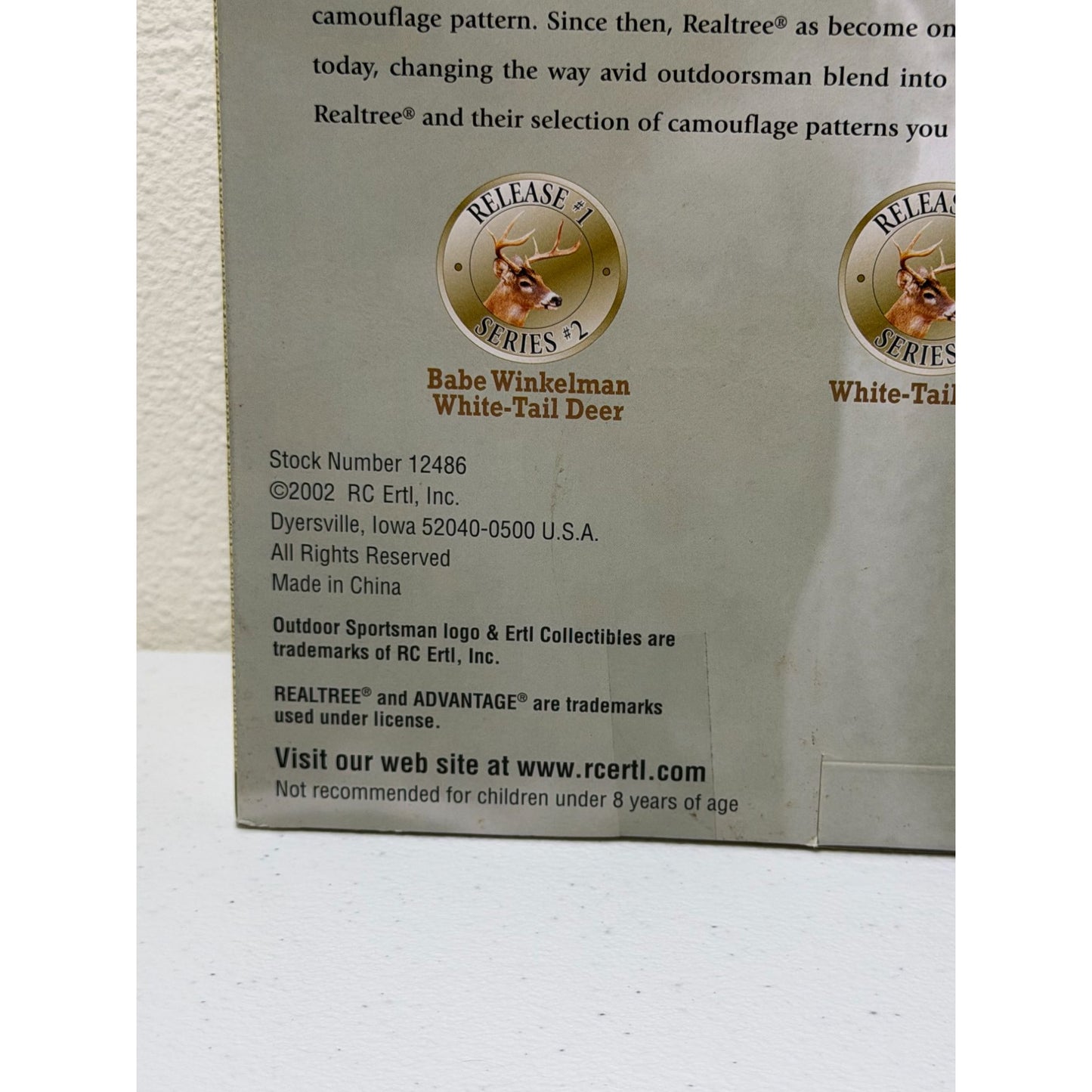 Ertl Outdoor Sportsman 12" Figure White Tail Deer Series 2 (Release #2) NIB