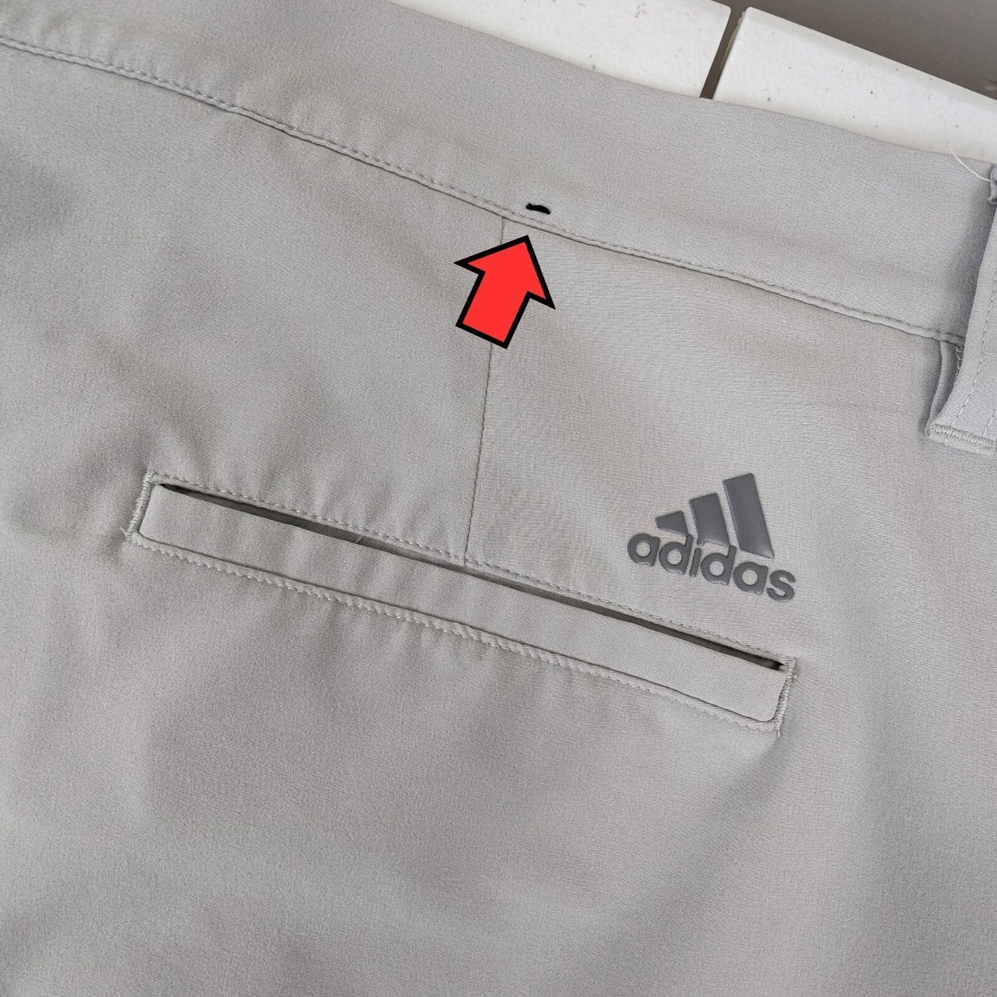 Adidas Men's Size 40 Gray Performance Golf Shorts Stretch Lightweight Activewear