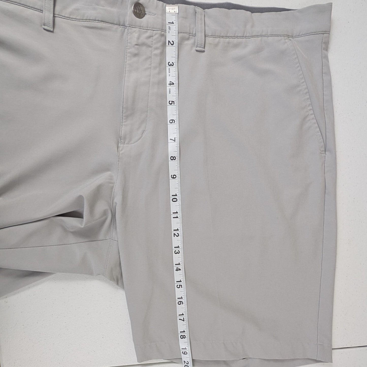 Adidas Men's Size 40 Gray Performance Golf Shorts Stretch Lightweight Activewear