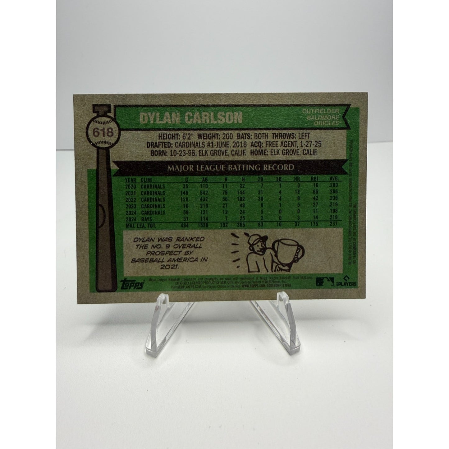 2025 Topps Heritage - Dylan Carlson #618