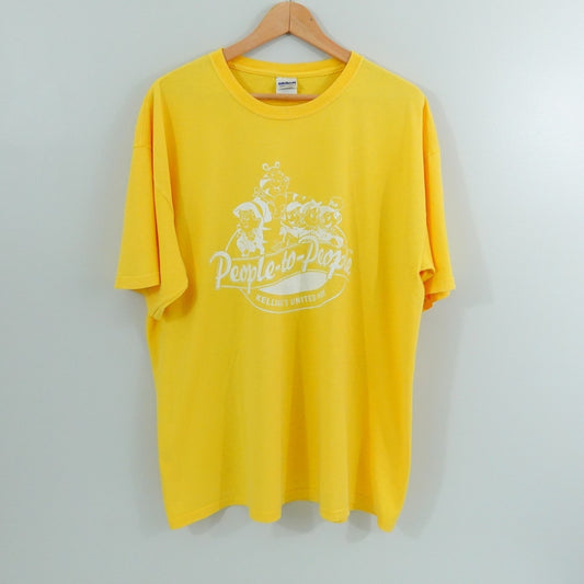 Vintage Kellogg’s United Way T-Shirt XL Yellow People-to-People Graphic Tee