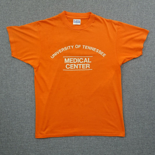 Vintage 80s Univ of Tennessee Medical Center Tee Orange – Size M