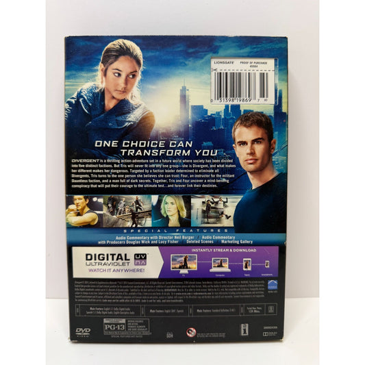 Divergent DVD + Digital Slipcover