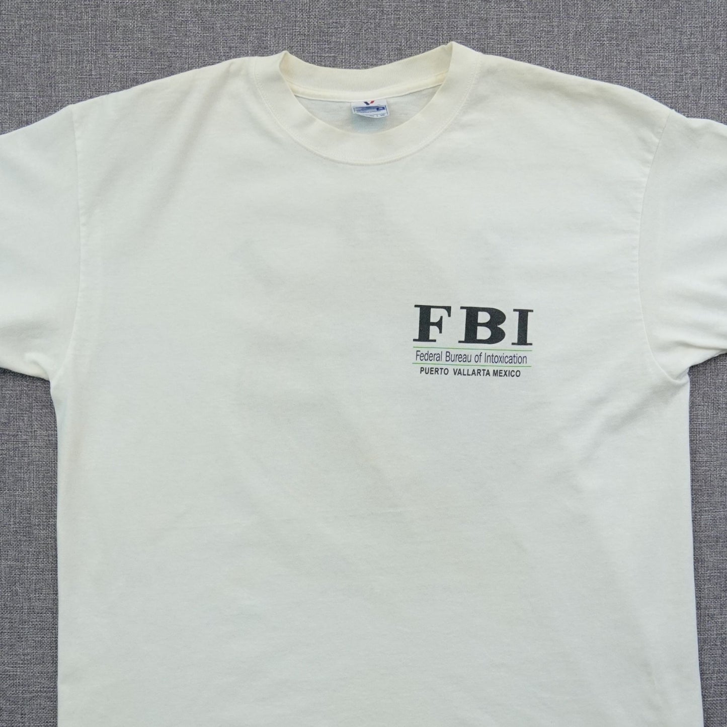 Vintage Y2K Puerto Vallarta Mexico FBI Parody Tee - Size XL