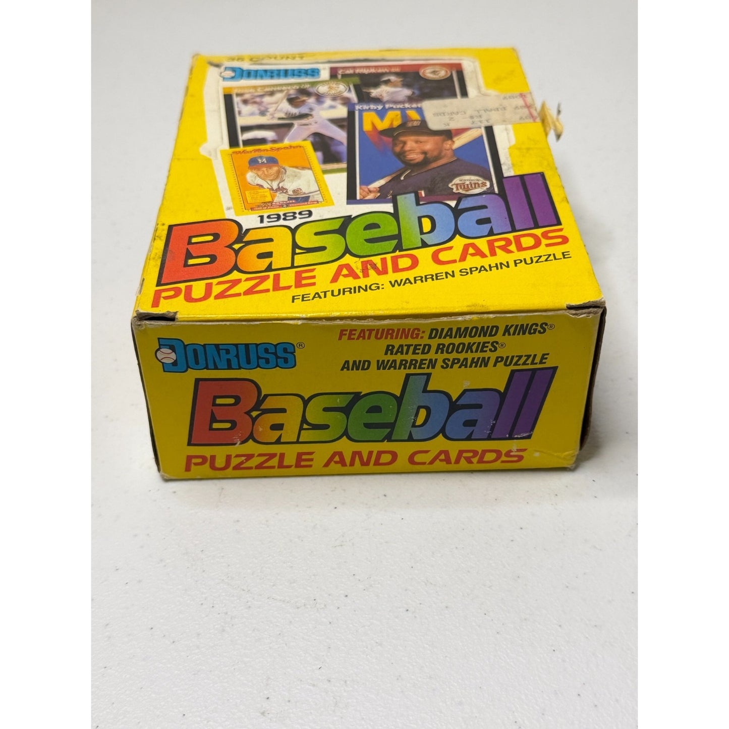 1989 Donruss Baseball Hobby Box (36 ct) Ken Griffey Jr Rated Rookie