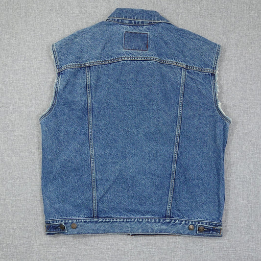 Vintage Y2K Levi Strauss Signature Sleeveless Denim Jean Vest - Size XL