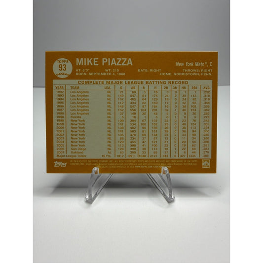 2025 Topps Archives - 1964 Topps Mike Piazza #93 Black Foilboard