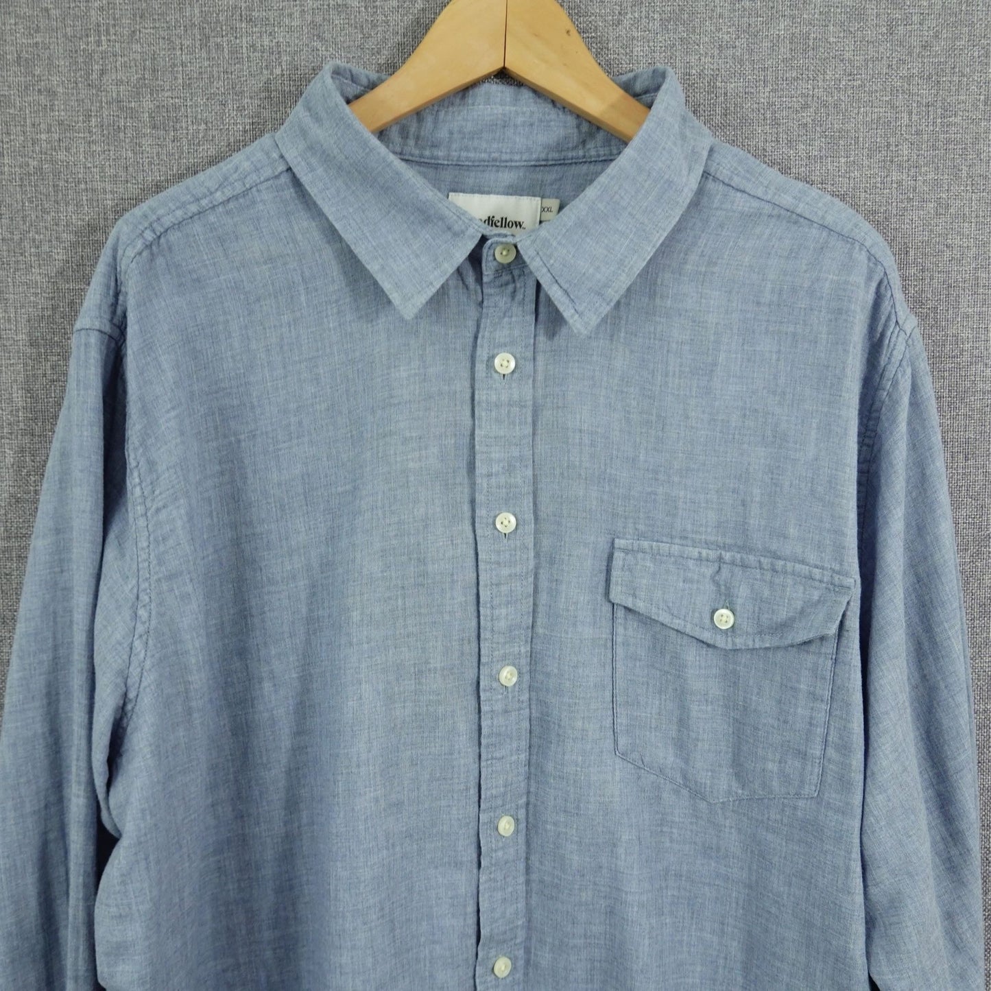 Goodfellow & Co Light Blue Chambray Button Down Shirt - Size 2XL