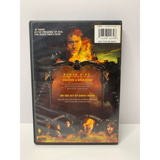 Ghost Rider Exclusive Bonus Disc DVD 2007 (NOT THE MOVIE)