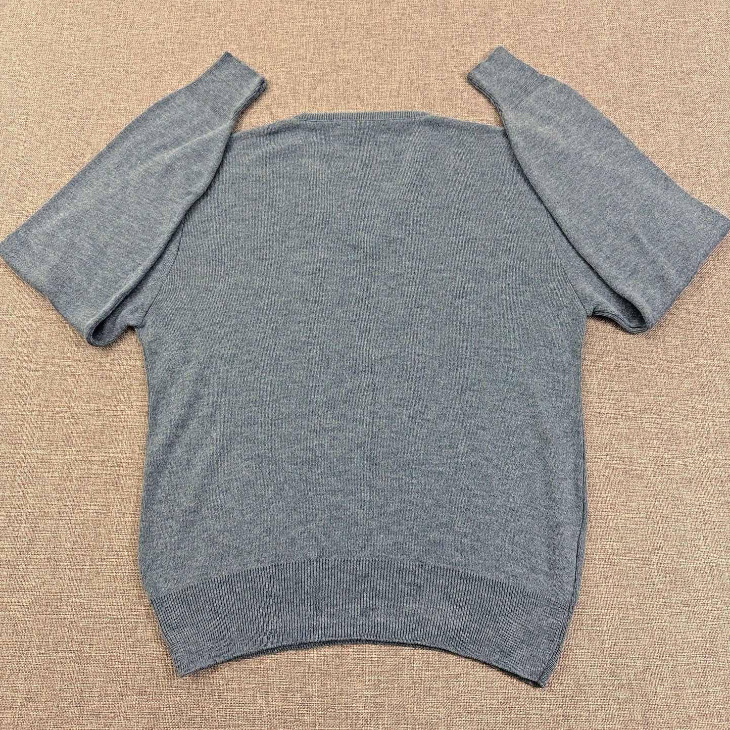 Vintage 90s Puritan Acrylic V-Neck Sweater Blue Fits Medium Soft Great Condition