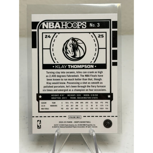2024-25 Panini NBA Hoops Klay Thompson #3 [base] Dallas Mavericks