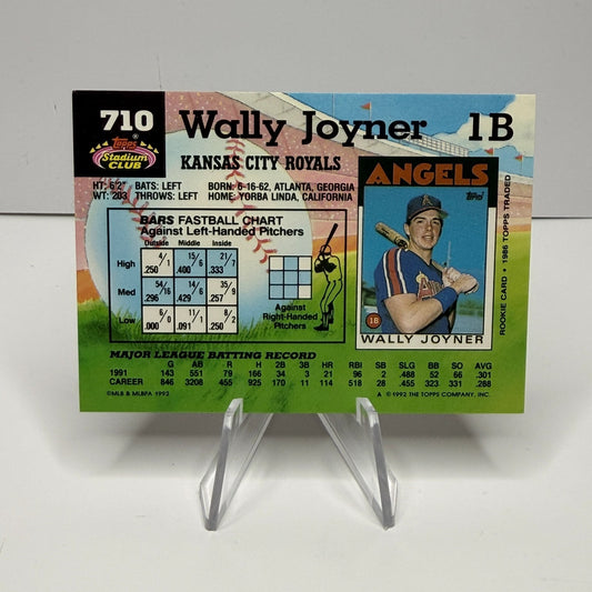1992 Topps Stadium Club - Wally Joyner #710 (NM-M)