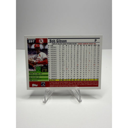 2025 Topps Archives - 2005 Topps Bob Gibson #297