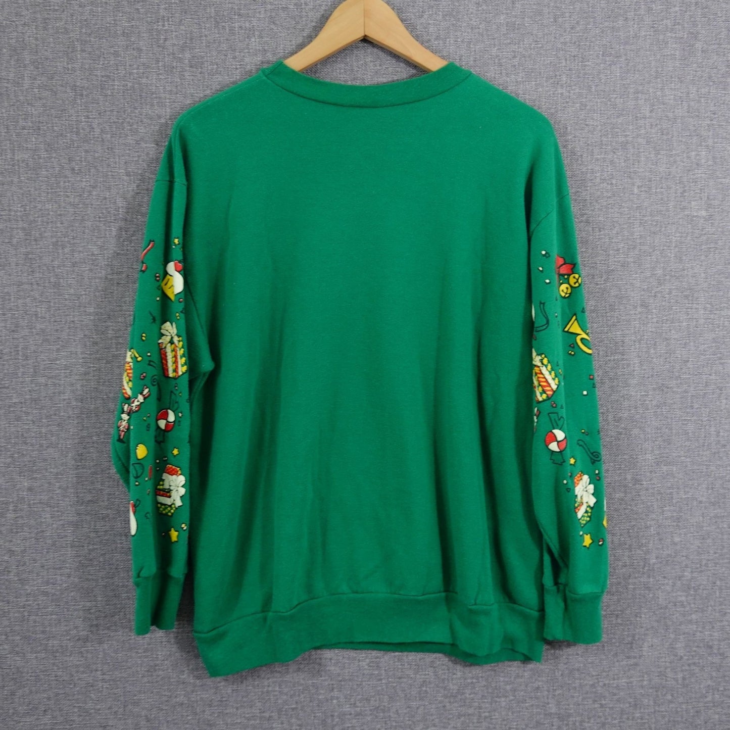 Vintage Holiday Time Christmas Stocking Tacky Sweatshirt - Size M