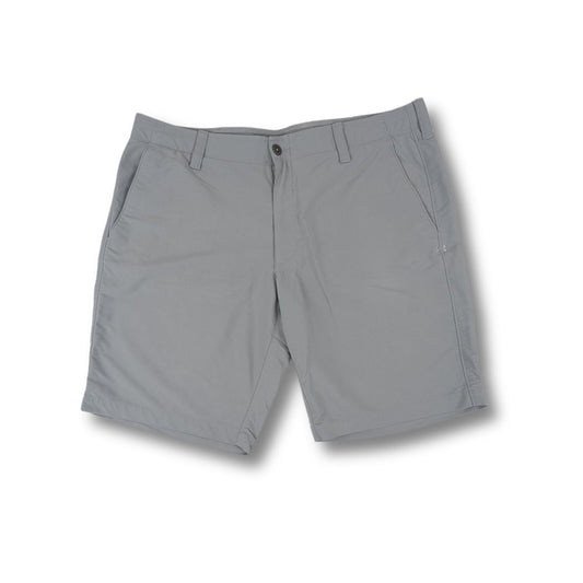 Under Armour Golf Shorts Gray Size 40 HeatGear Lightweight Stretch Nylon Blend
