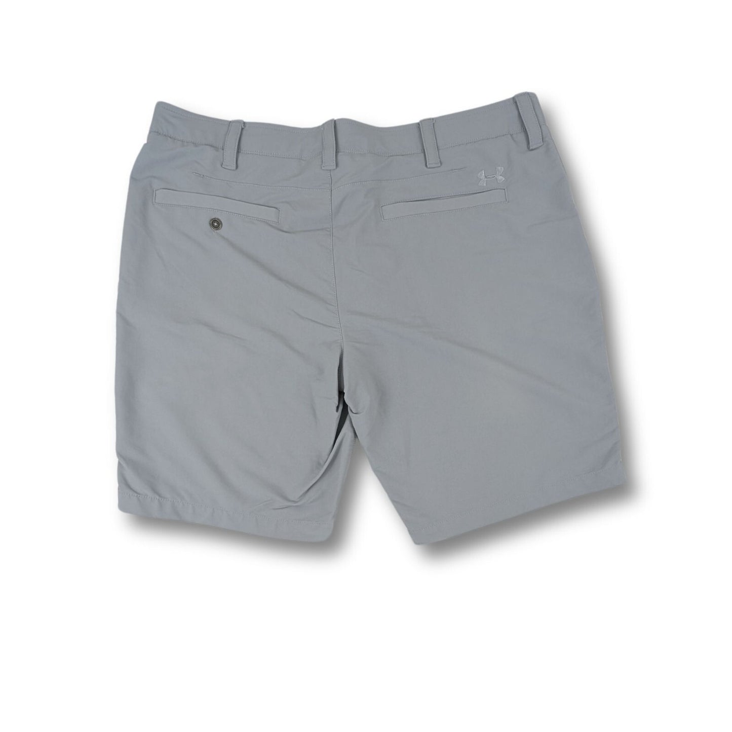 Under Armour Golf Shorts Gray Size 40 HeatGear Lightweight Stretch Nylon Blend