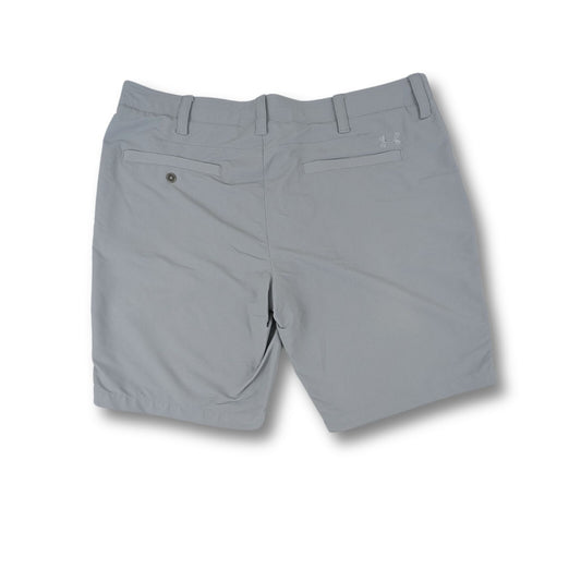Under Armour Golf Shorts Gray Size 40 HeatGear Lightweight Stretch Nylon Blend
