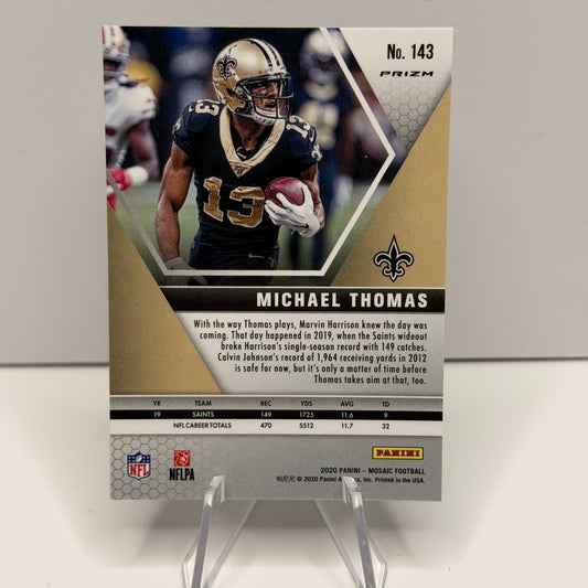 2020 Panini Mosaic - Michael Thomas #143 Green Prizm