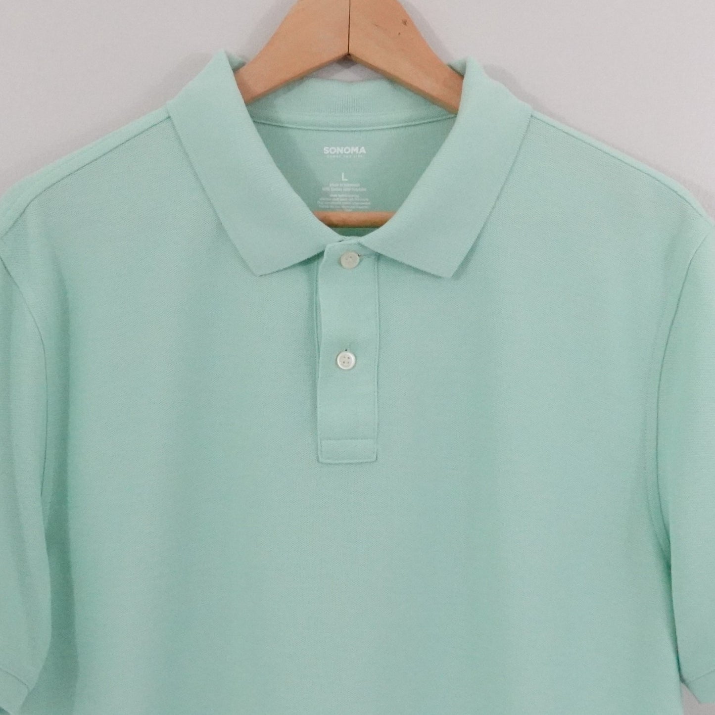 Sonoma Mint Green Polo Shirt Men’s - Size L