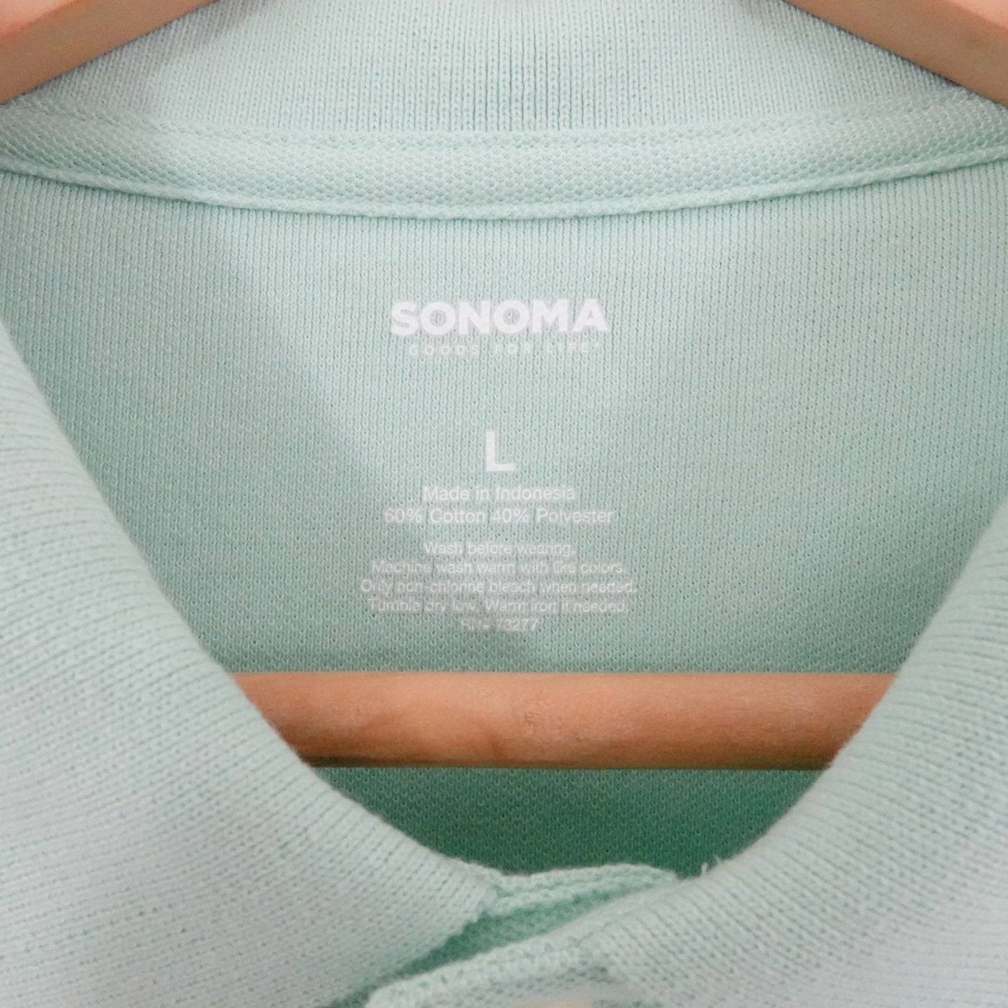 Sonoma Mint Green Polo Shirt Men’s - Size L