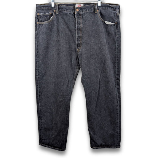 Vintage Levi’s 501 Jeans Faded Charcoal Black 41x29 Button Fly