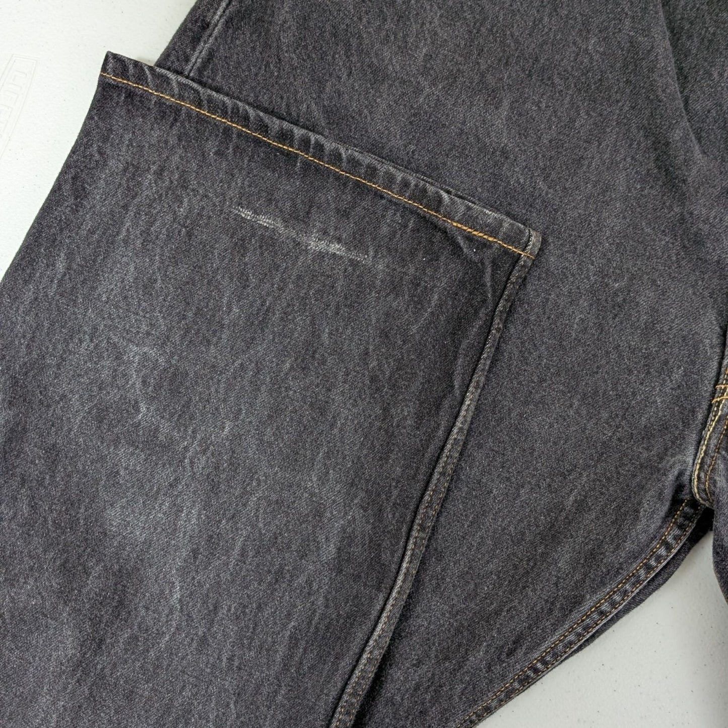 Vintage Levi’s 501 Jeans Faded Charcoal Black 41x29 Button Fly
