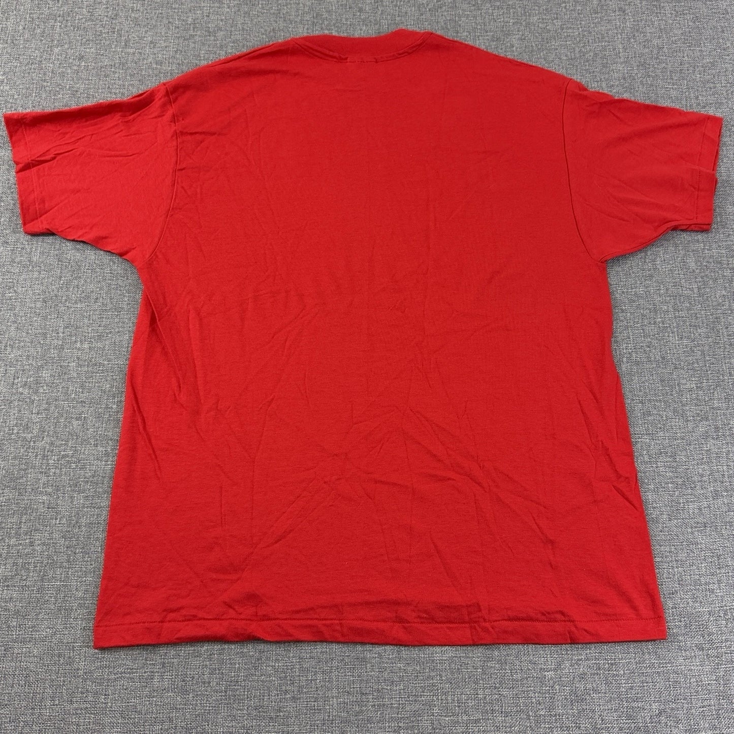 Vintage 90s Rocky Mountain Chocolate Factory Tee Red XL Hanes Puff Print