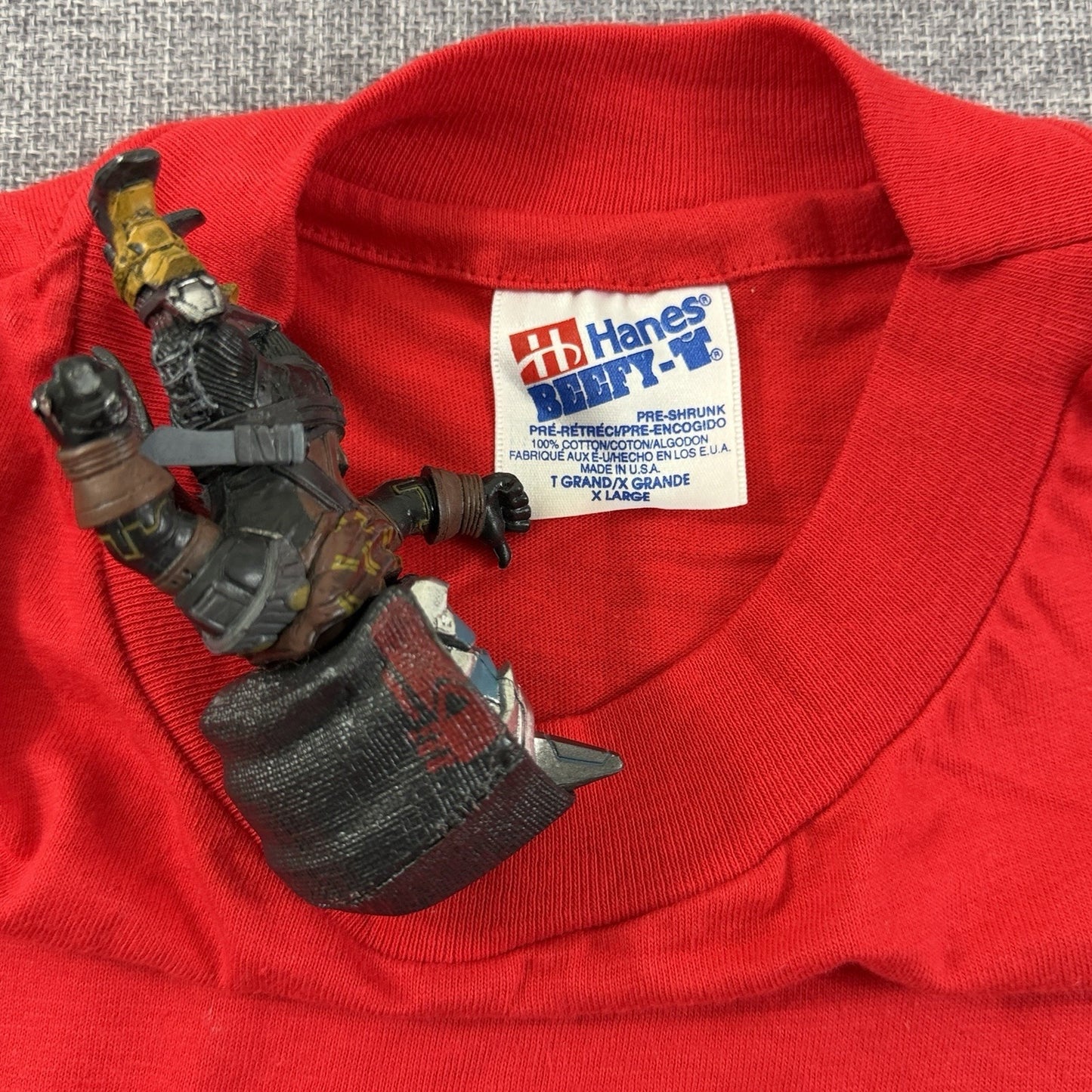 Vintage 90s Rocky Mountain Chocolate Factory Tee Red XL Hanes Puff Print