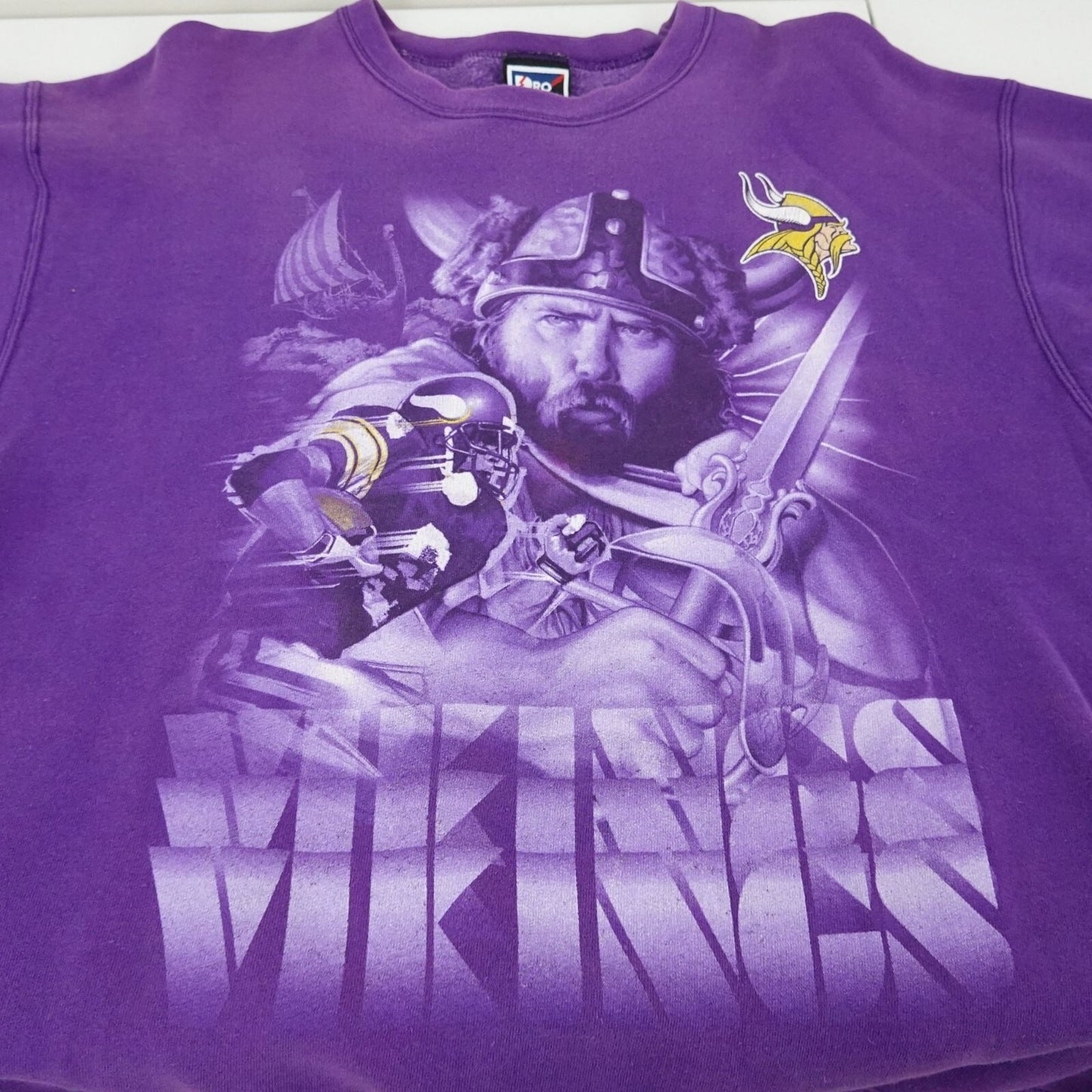Vintage 90s Minnesota Vikings NFL Pro Player Sweatshirt - Size L